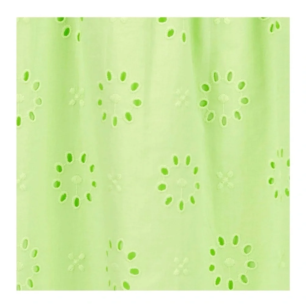Carter's Light Green Eyelet Dress with Ruffles